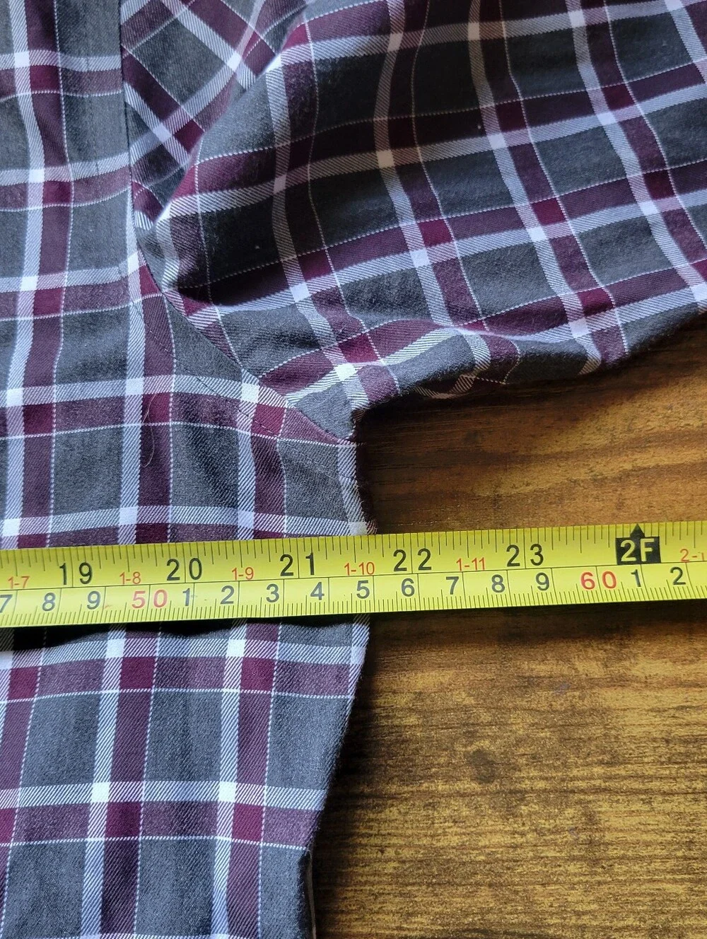 Banana Republic Long Sleeve Button Down Shirt Tailored Slim Fit Plaid Men's LT